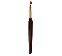KnitPro Gold Aluminium Hooks - 3.75mm Single Ended Crocheting Hooks, Smooth & Comfortable Handle, 96