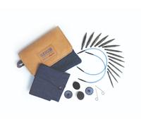 KnitPro Indigo Deluxe MINI Sock Interchangeable Circular Knitting Needle Set
