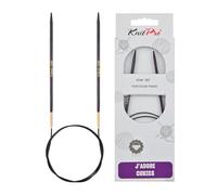 KnitPro J'Adore Cubics Knit Pins - Circular Fixed Knitting Needles - 40cm x 4.00mm, 26-1912103517, Purple