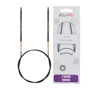 KnitPro J'Adore Cubics Knit Pins - Circular Fixed Knitting Needles - 60cm x 3.00mm, 26-1912104013, Purple