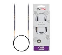 KnitPro J'Adore Cubics Knit Pins - Circular Fixed Knitting Needles - 80cm x 4.50mm, Purple, 26-1912104518