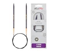 KnitPro Circular Knitting Needles J'Adore Cubics Fixed Wooden 100cm x 5.5mm Purple