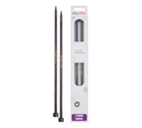 KnitPro Jadore Cubics Knitting Needles Diameter 7.00 mm Length 25 cm, 26-1923502023, Purple