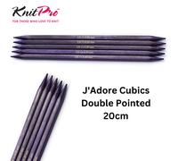 KnitPro J'Adore Cubics Double Pointed Needles 20cm: All Sizes - Craft Knitting