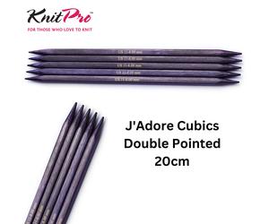 KnitPro J'Adore Cubics Double Pointed Needles 20cm: All Sizes - Craft Knitting