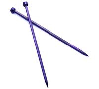 KnitPro Knitting Needles J'Adore Cubics – 3.75 mm, 25 cm, Single-Point – Purple