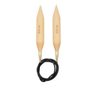 KnitPro KP35801 Basix Birch: Knitting Pins: Circular: Fixed: 80cm x 30.00mm, Birchwood, Multi-Colour, 80cm x 30mm