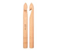 KnitPro Basix Birch: Crochet Hooks: Single Ended: 20cm x 20.00mm, Birchwood, Multi-Colour, 20mm
