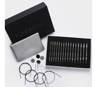 KnitPro Karbonz Carbon Fibre Interchangeable Knitting Needle Gift Set