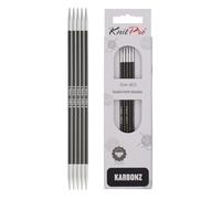 KnitPro Karbonz Double Pointed Needles 6" (15cm) | 3.00 mm
