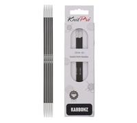 KnitPro Karbonz Set Of 5 Double Pointed Knitting Needles 20cm