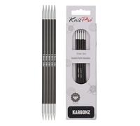 KnitPro Karbonz Set Of 5 Double Pointed Knitting Needles 20cm