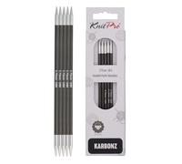 KnitPro Karbonz Double Pointed Needles 8" (20cm) | 3.75 mm
