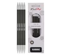 KnitPro Karbonz Double Pointed Needles 8" (20cm) | 5.50 mm