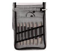 KnitPro Karbonz Interchangeable Needle Deluxe Set Normal, Black and Silver