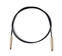 KnitPro - KnitPro The Mindful Collection Stainless Steel Black/Gold Fixed Interchangeable Cable for 60cm Needle - 1 Piece