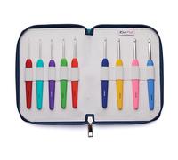 KnitPro - KnitPro Waves Aluminium Softgrip (2.00-6.00mm) Crochet Hook Set - 1 Set