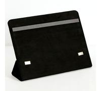 KnitPro Knitting Chart Keeper - Book-Shaped Holder, for Knitting or Crocheting Projects, Soft Faux Suede, Coal, 20 x 27cm - 1 Piece