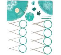 KnitPro Knitting Pin Set Circular Fixed (100cm) Lace Mindful Collection - Serene