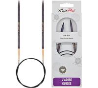KnitPro Circular Fixed Knitting Needles J'Adore Cubics – Wooden Pins – 80cm x 5.5mm
