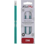 KnitPro Knitting Pins Circular Interchangeable Zing 13cm x 3.25mm (Pair)