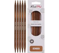 KnitPro Ginger Double Pointed Needles 6" (15cm) | 6.00mm
