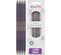 KnitPro Double-Pointed Needles J'Adore Cubics - Set of 5 Wooden Pins - 20cm x 6.50mm