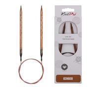KnitPro Ginger Wood Fixed Circular Knitting Needles All Lengths & Sizes