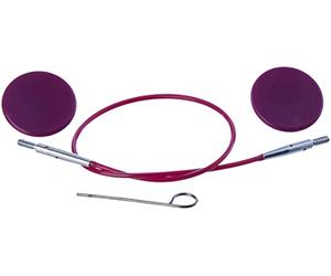 KnitPro KP10500 20cm Single Cable to make 40cm Interchangeable Needle Purple