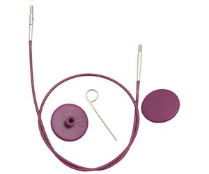 KnitPro KP10505 126cm Single Cable to make 150cm Interchangeable Needle, Purple