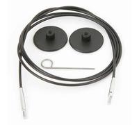 KnitPro KP10521 35 cm to make 60 cm / 24'' Interchangeable Cable, Black