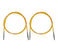 KnitPro KP10634 Cable: Colour Coded: Orange: 56cm, 56 x 1 x 1 cm (Pack of 2)