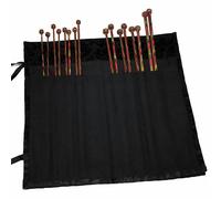 KnitPro KP10737 Fabric Knitting Pin Case: Black Jacquard Wrap-Around: 35cm