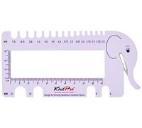 KnitPro KP10995 NEEDLE & CROCHET VIEW SIZER WITH YARN CUTTER-LILAC, 30 x 35 x 30 cm