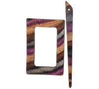 KnitPro KP20826 Symfonie Wood Castor Shawl Pin/ Stick, Lilac