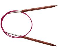 KnitPro KP25337 80 cm x 6 mm Cubics Fixed Circular Needles, Rosewood