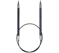 KnitPro KP29080 Royale: Knitting Pins: Circular: Fixed: 60cm x 6.50mm, Birchwood, brass, Multi-Colour, 6.5mm