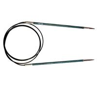 KnitPro KP29092 Royale: Knitting Pins: Circular: Fixed: 80cm x 3.25mm, Birchwood, brass, Multi-Colour, 3.25mm