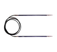 KnitPro KP29111 Royale: Knitting Pins: Circular: Fixed: 100cm x 3.00mm, Birchwood, brass, Multi-Colour