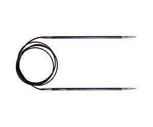 KnitPro KP29111 Royale: Knitting Pins: Circular: Fixed: 100cm x 3.00mm, Birchwood, brass, Multi-Colour