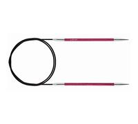 KNITPRO KP29115 Royale: Knitting Pins: Circular: Fixed: 100cm x 4.00mm, Birchwood, brass, Multi-Colour