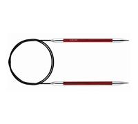 KnitPro KP29117 Royale: Knitting Pins: Circular: Fixed: 100cm x 5.00mm, Birchwood, brass, Multi-Colour, 5mm