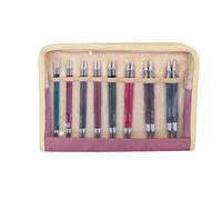 KnitPro KP29302 Royale: Circular: Interchangeable: Needles: Deluxe Set, Birchwood, brass, Multi-Colour, 20 x 4 x 20 cm