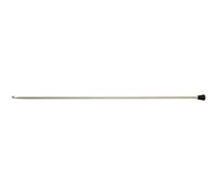 KnitPro KP30822 3 mm Aluminium Tricot/ Afghan Crochet Hook, Grey