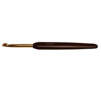 KnitPro KP30882 7 mm Aluminium Crochet Hook, Gold, Gld-bl