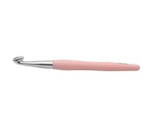 KnitPro KP30917 9 mm Waves Aluminium Crochet Hook, Pink
