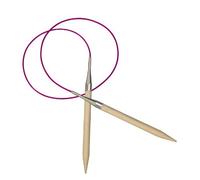 KnitPro KP35342 100 cm x 6 mm Basix Fixed Circular Needles, Birch