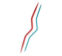 KnitPro KP45501 | Coloured Aluminium Small Cable Needle | 2½ & 4mm | 2 pack