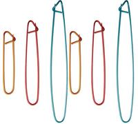 KnitPro KP45502 Aluminium Stitch Holders, Set of 3, Aluminium (Pack of 2)
