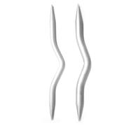 KnitPro KP45503 Aluminium Cable Needles, Set of 2, Aluminium , Grey